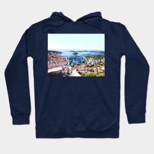 Hvar island from up high Hoodie